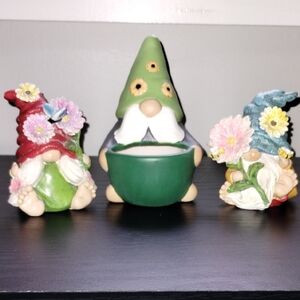 Colorful Gnome Figurine Set